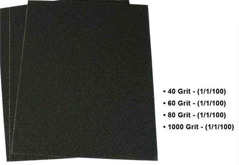 Sandpaper – 300mm X 1000mm – 40, 60, 80, 1000 Grit