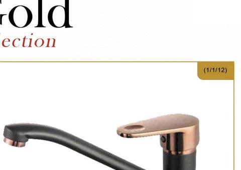 Rose Gold Sink Mixer Long