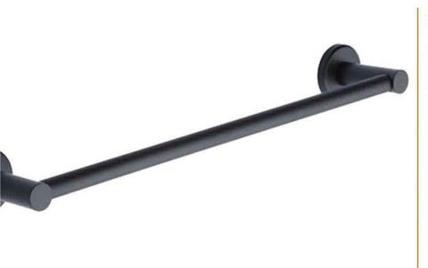 Nexus Black Single Towel Rail