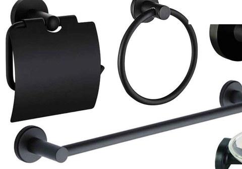 Nexus Black Series Bath Set 6 Piece