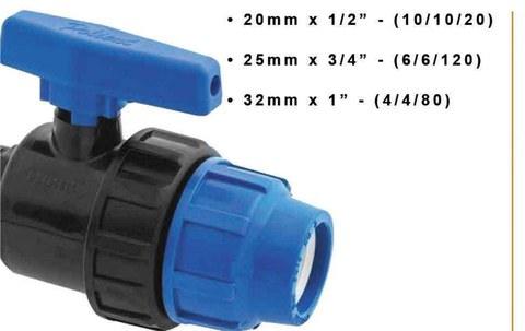 Pp Comp Male Ball Valve