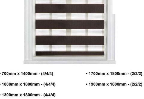 Zebra Roller Blind – Chocolate