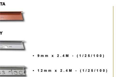 Tile Trim PVC Round Edge – 9mm, 12mm X 2.4M