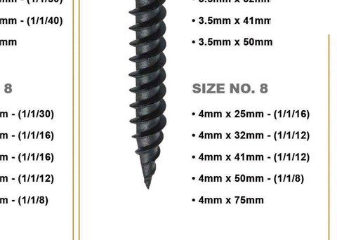 Dry Wall Screw – 500 Pieces
