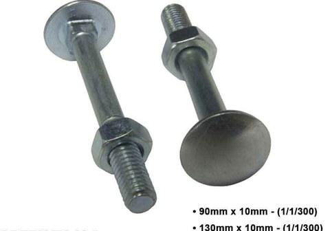 Cup Square Bolt + Hex – Half Thread, Full Thread
