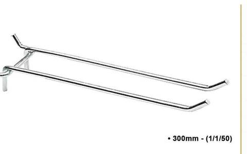 Peg Board Hook Double – 4mm
