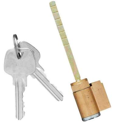 Fortress Cylinder Brass With 2 Keys – 65mm Shank
