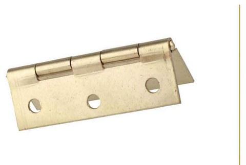 Butt Hinge Brass Plated Pair – 100mm X 1.4mm