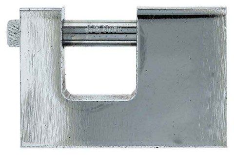 Insurance Padlock Solid Brass Chrome, 70mm, 90mm