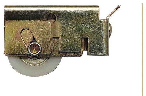 Patio Door Roller Single 15mm – Zinc Plated