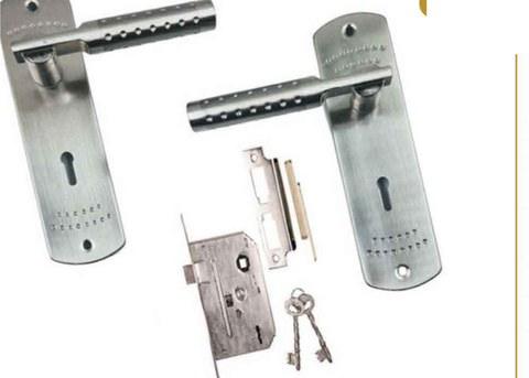 Exclusive Lockset Satin Dots