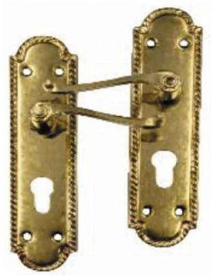 Georgian Lockset Cylinder Brass 200mm