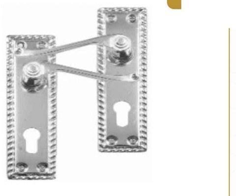 Georgian Lockset Cylinder Chrome 150mm