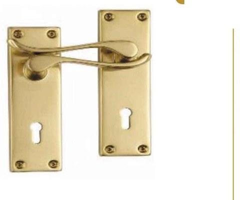 Victorian Lockset Brass 150mm