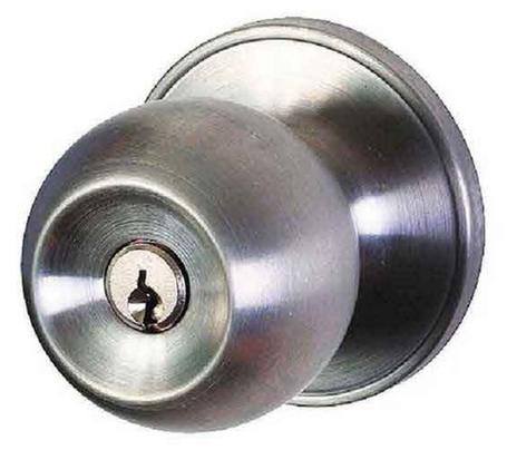 Entrance Lock Round Cylinder Bronze