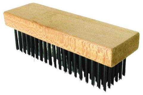 Wire Brush Square Hand Grip Wood