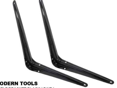 Shelf Bracket Black (Pair) 150mm X 200mm, 200mm X 250mm, 250mm X 300mm, 300mm X 350mm