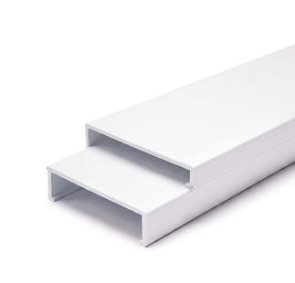 White PVC fascia board profiles