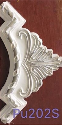 PU – Hard Cornice Color White & Silver PU202S 300mm