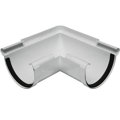 PVC Half Round Gutter Fittings – Corner