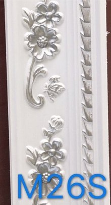 Hard Cornice Color White & Silver
