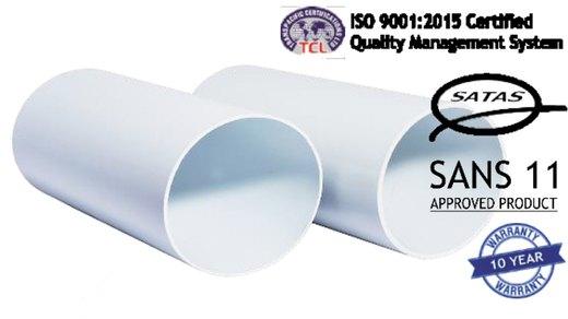 PVC BB SATAS Approved Down Pipe 3m – Belled