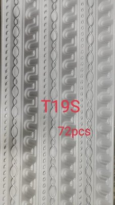 Foam Cornice Color White & Silver