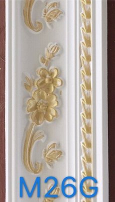 Hard Cornice Color White & Gold