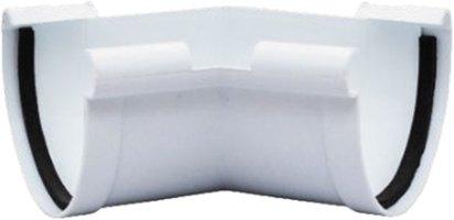 PP BB Half Round Gutter Corner 45D Internal