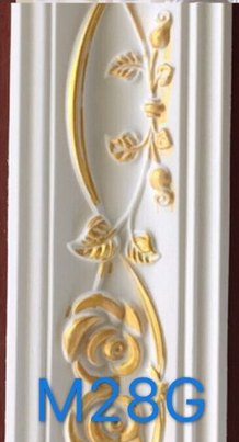 Hard Cornice Color White & Gold