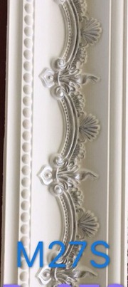 Hard Cornice Color White & Silver