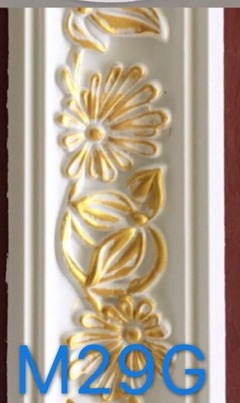 Hard Cornice Color White & Gold