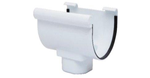 Half round gutter outlet