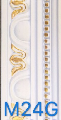Hard Cornice Color White & Gold
