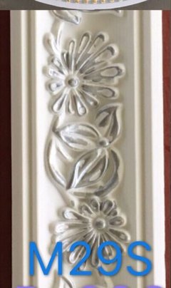 Hard Cornice Color White & Silver